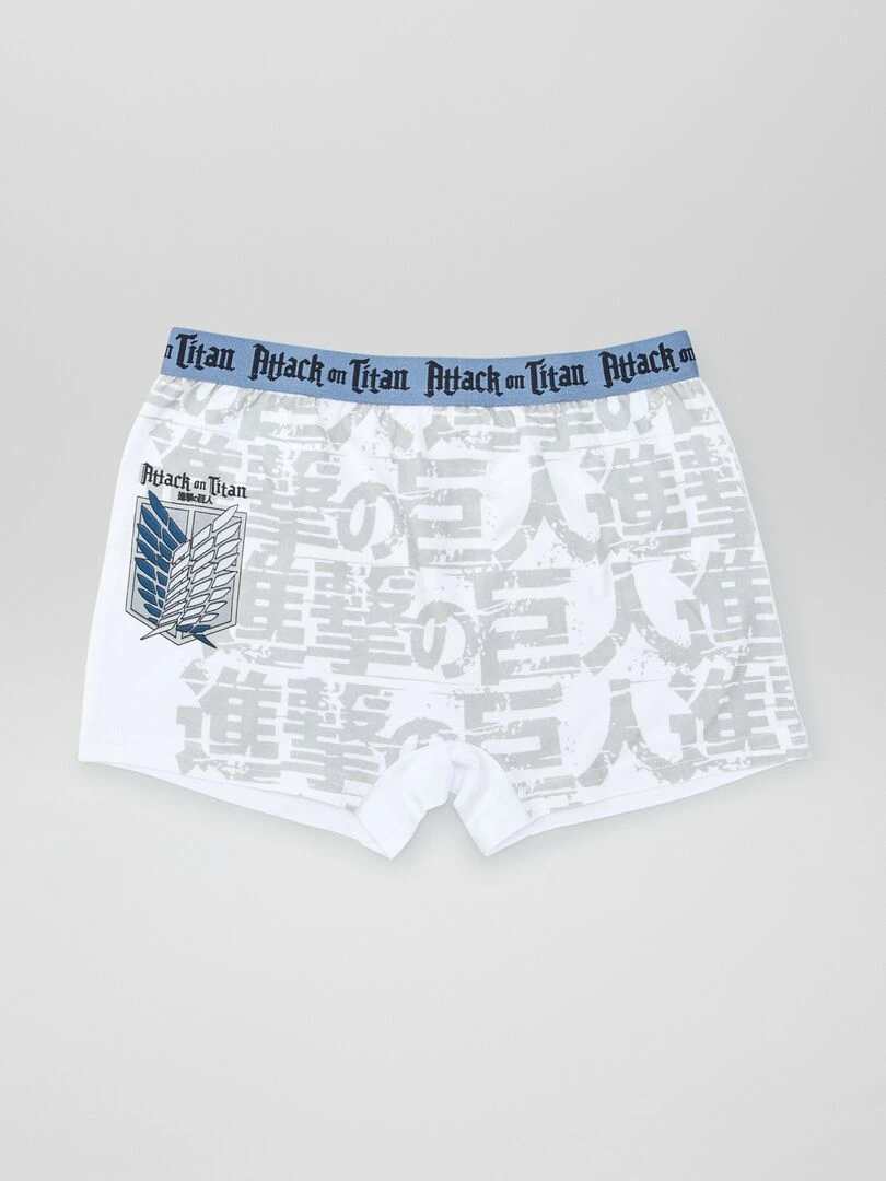 Lot de 2 boxers 'L'attaque des titans'   Marine