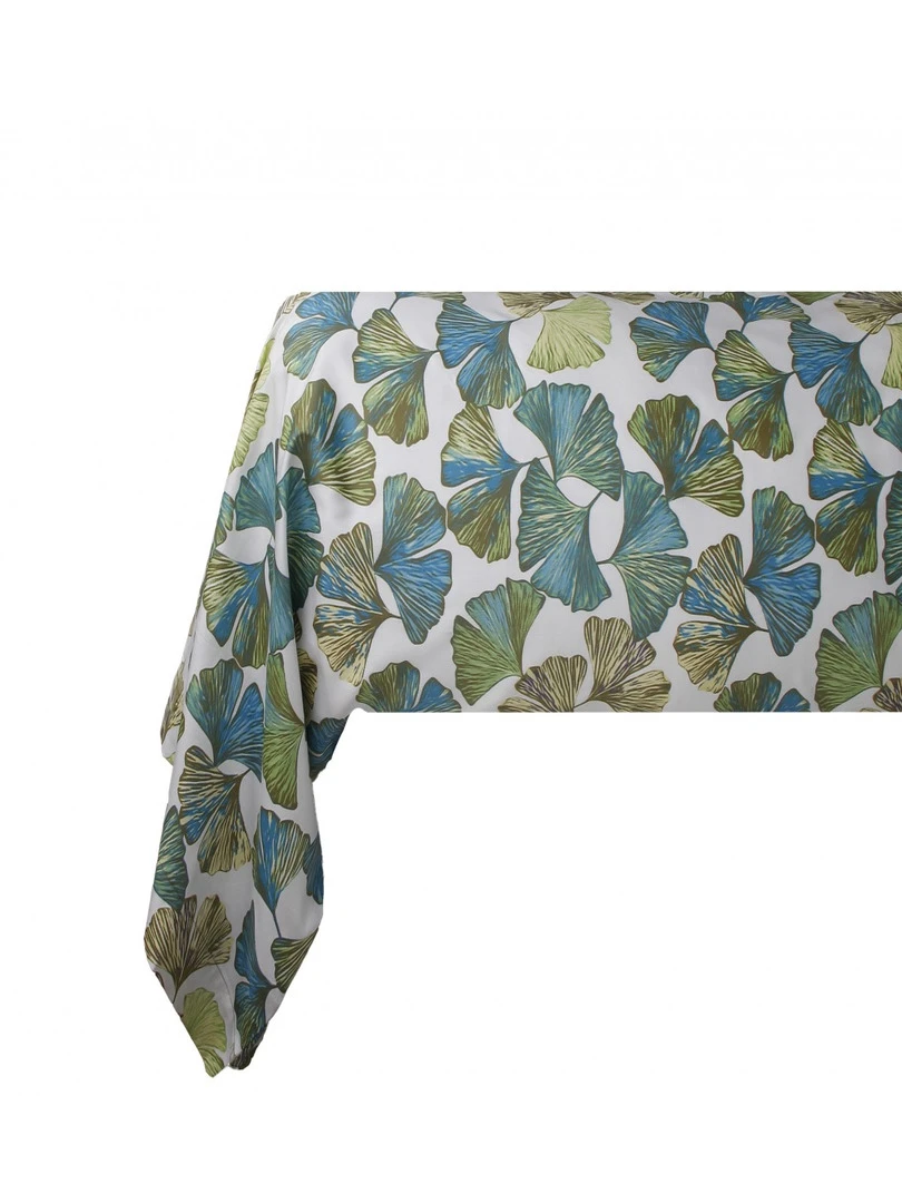 Blanc Avenue Taie De Traversin 86x185 Cm Satin De Coton Imprimé Vert