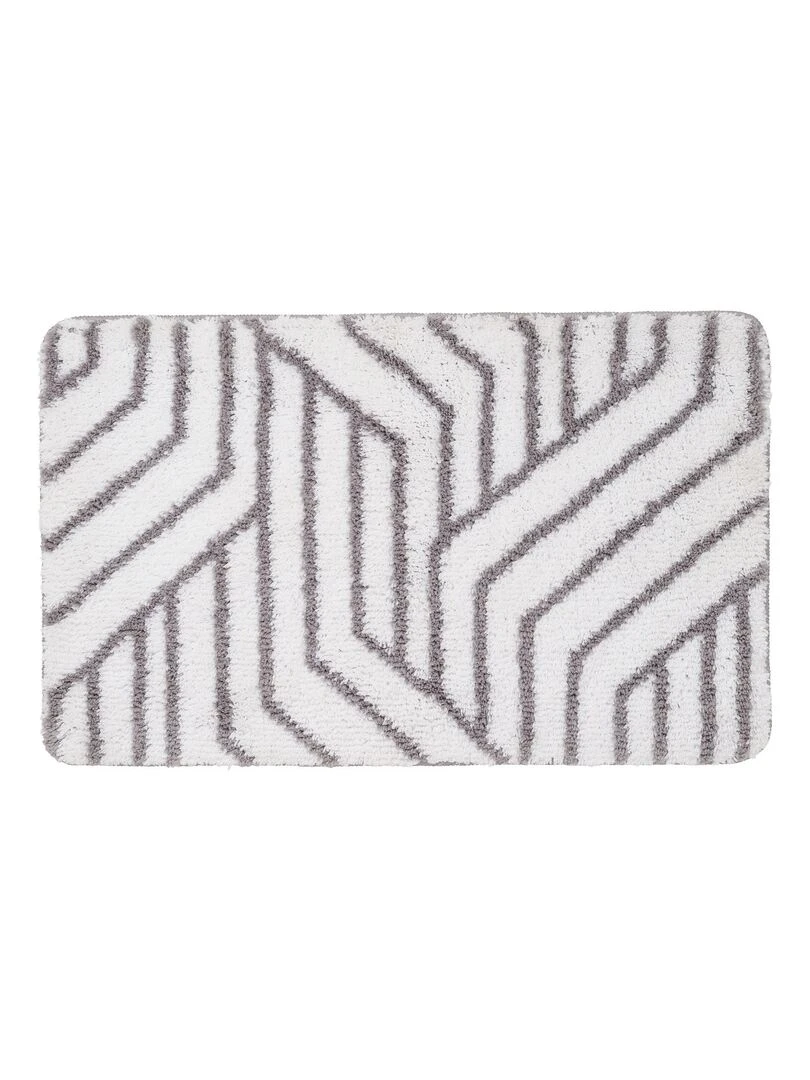 Guy Levasseur Tapis de bain en polyester fantaisie blanc Blanc