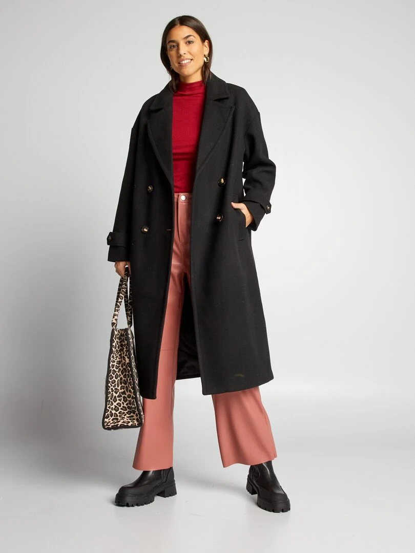 Sous pull en maille côtelée   Rouge