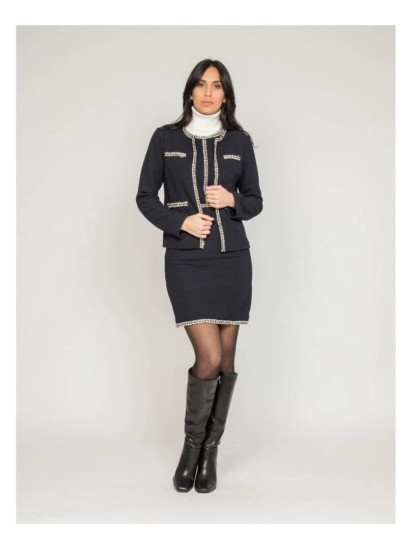 Veste courte UBAK   Bleu marine