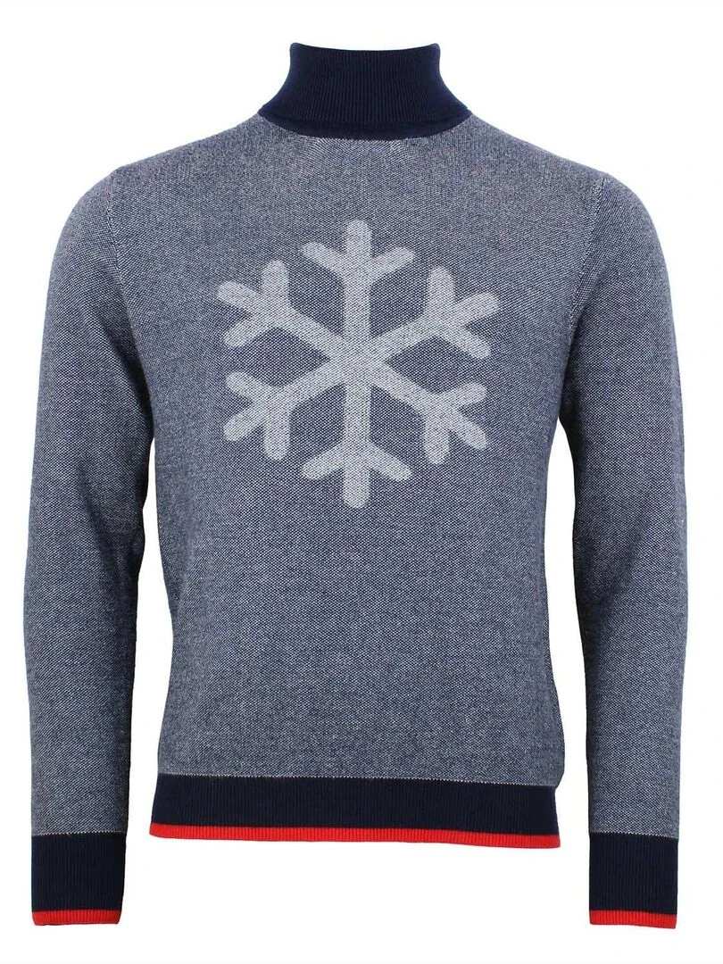 Pull homme CAFLAKE PEAK MOUNTAIN Bleu marine