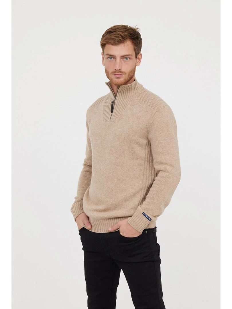 Lee Cooper Pull laine straight CHAR Beige argile