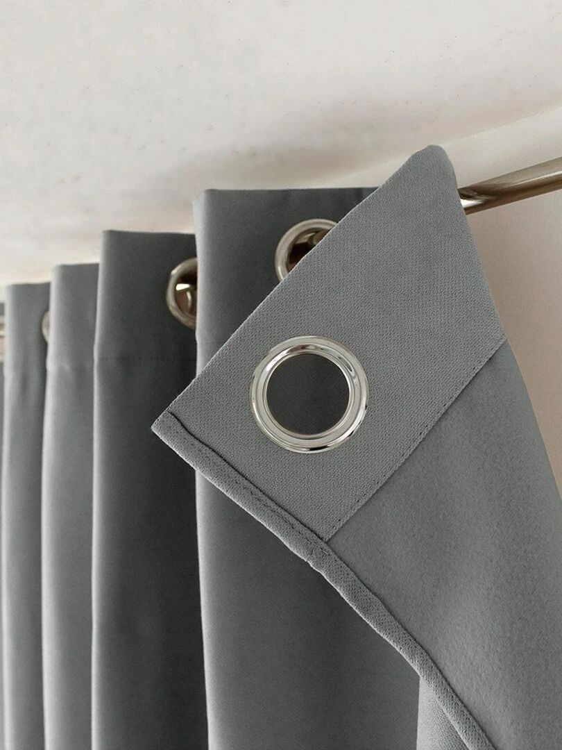 Rideau occultant thermique 140x240 Nordica gris   Gris