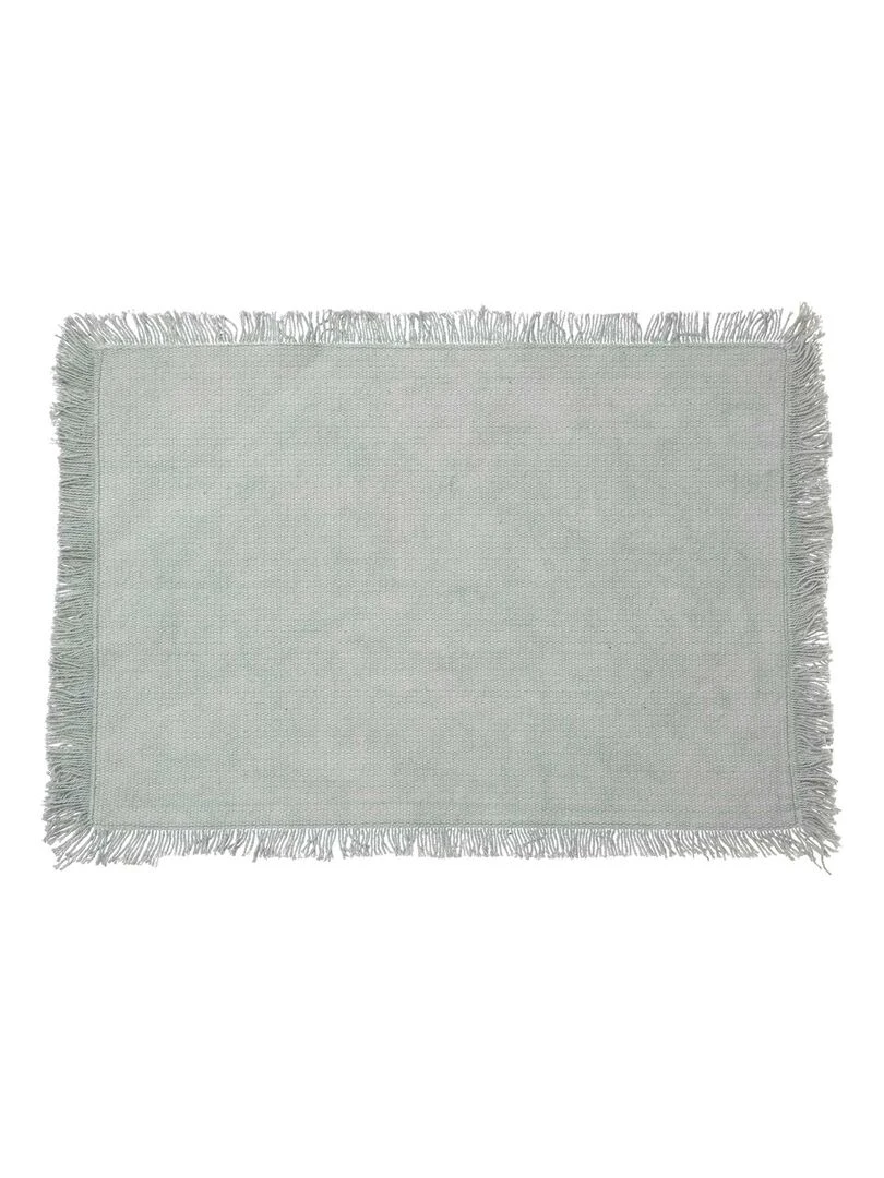 Set de table à franges Vert