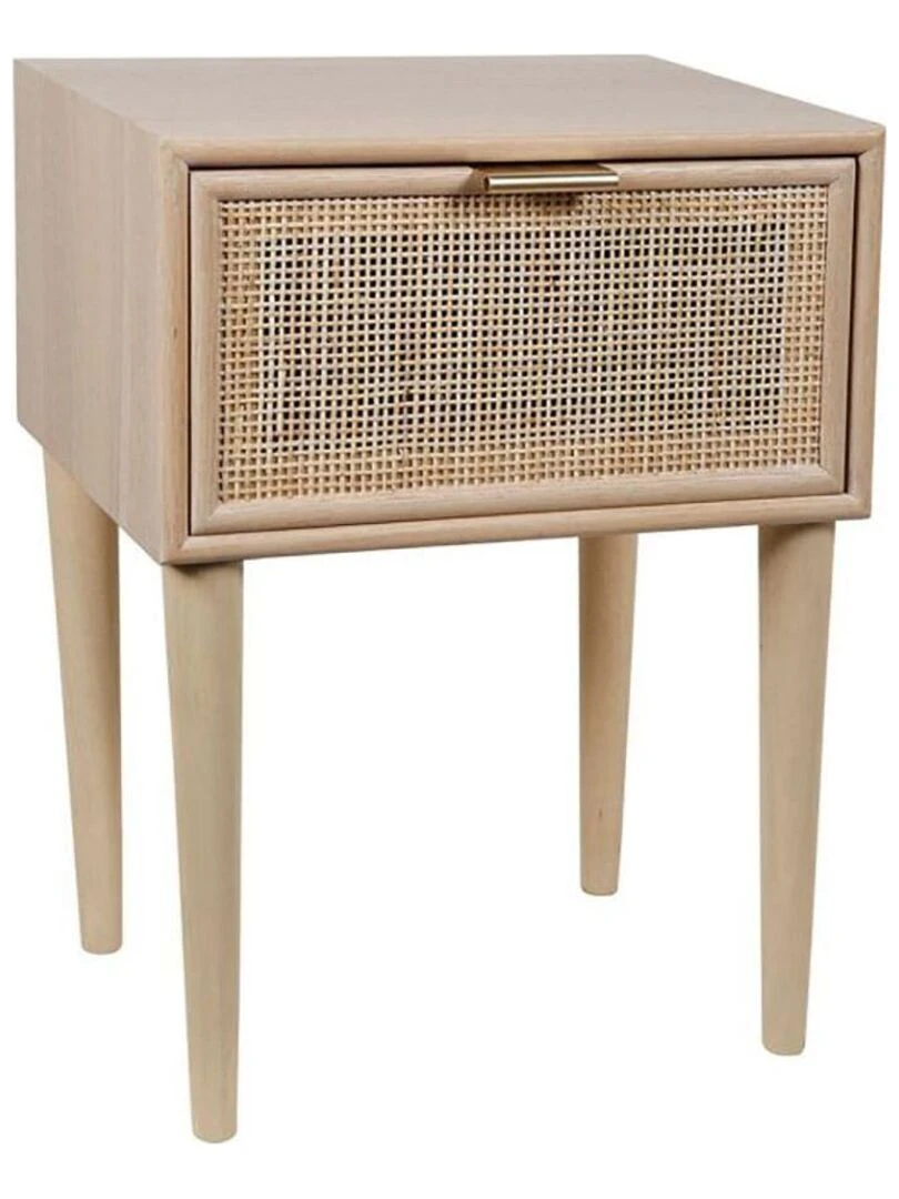 Chevet 1 tiroir bois Selma Beige