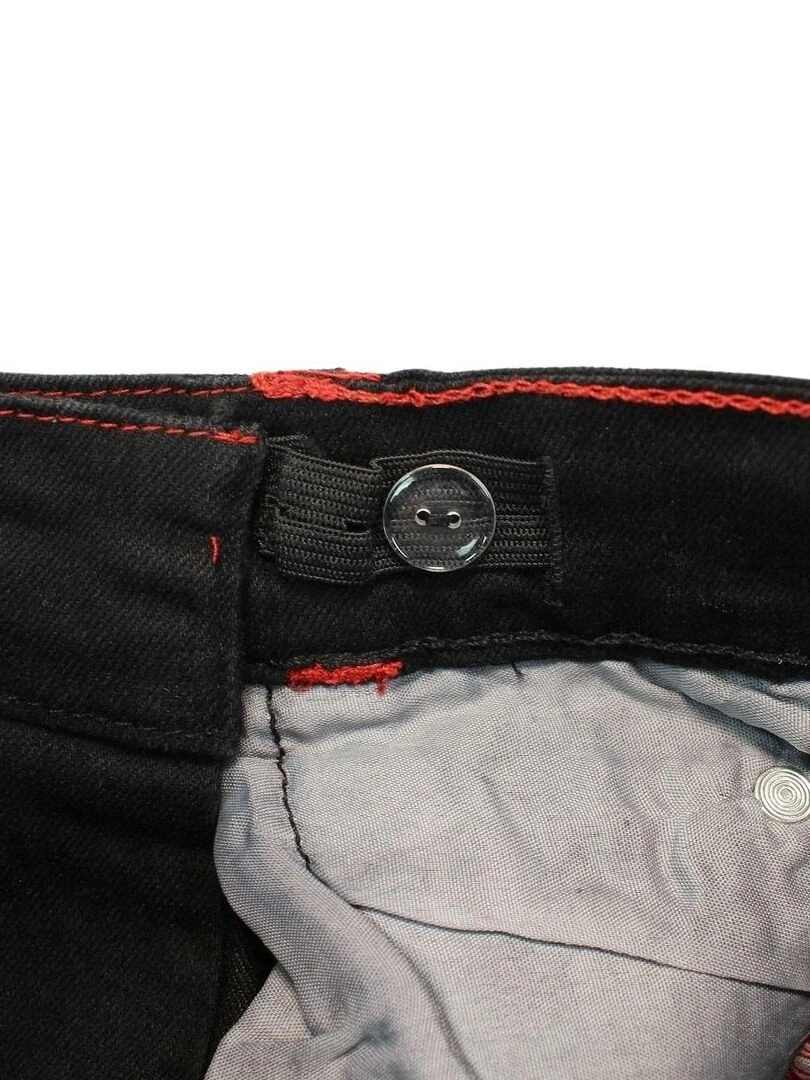 Lee Cooper   Jeans fille imprimé logo en coton   Noir