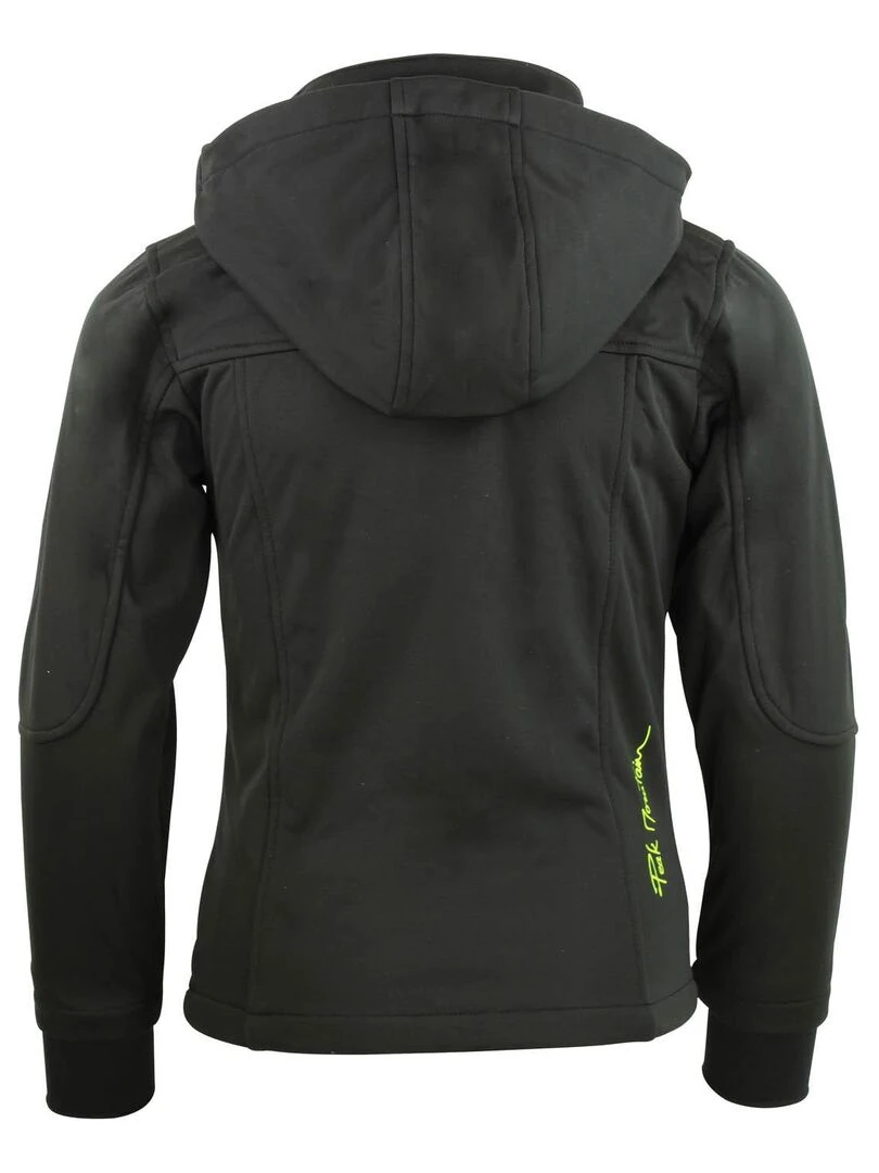 Blouson softshell fille FANNE PEAK MOUNTAIN Noir Jaune