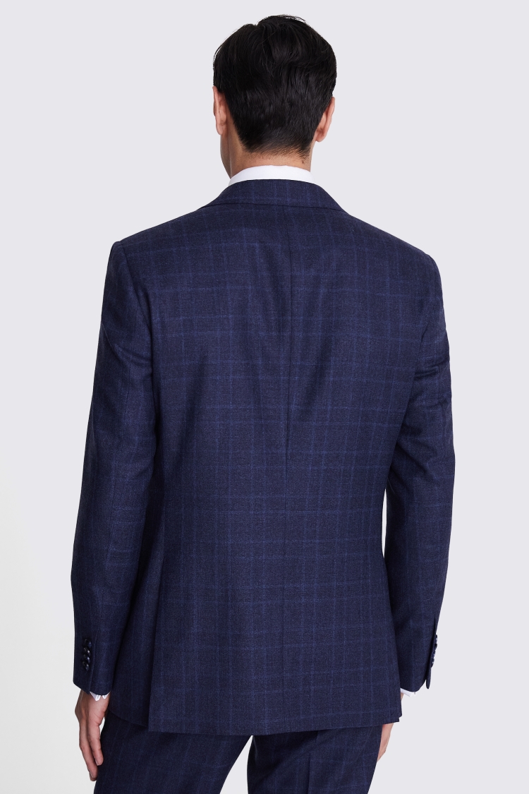 Regular Fit Blue Check Jacket   Buy Online at Moss