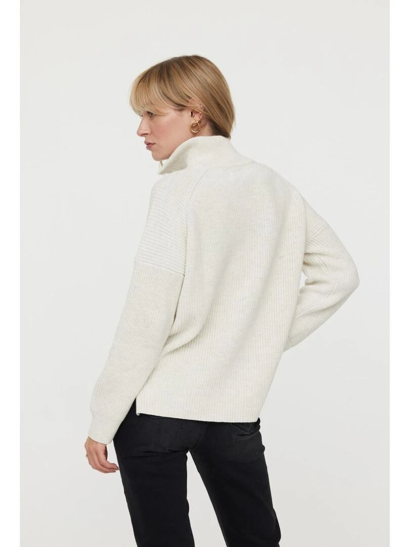 Lee Cooper   Pull manches longues coton regular CHASIA   Beige