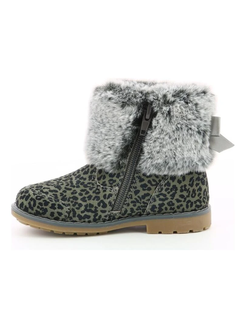 Boots Cuir Stelie   Gris