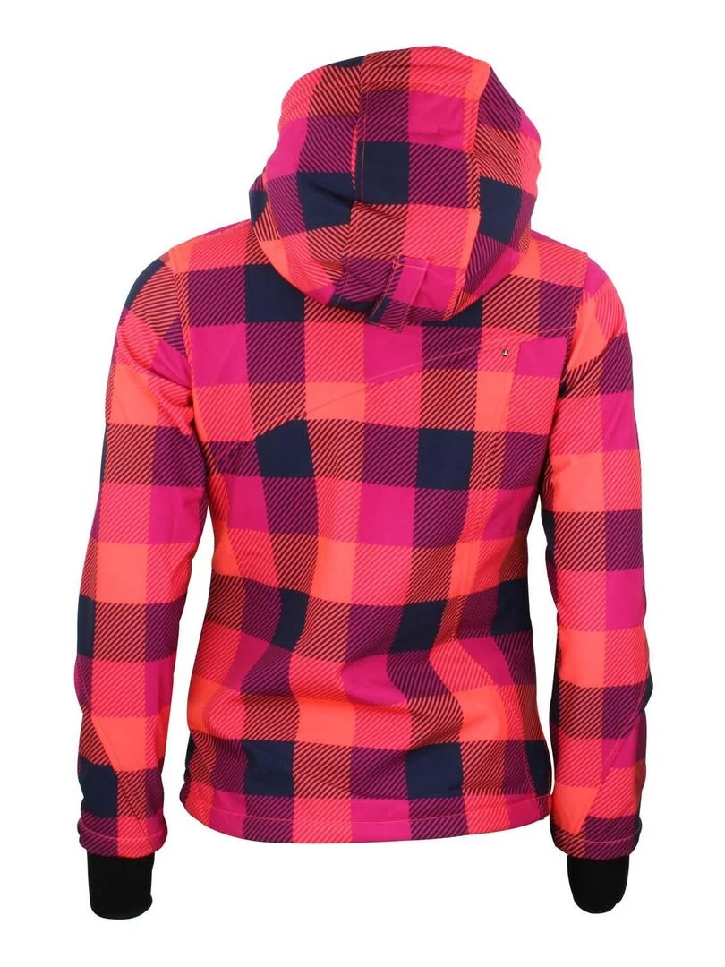 Blouson softshell femme AVENYKS PEAK MOUNTAIN Orange corail
