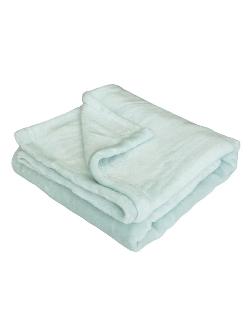 Couverture unie microdoux Vert sapin