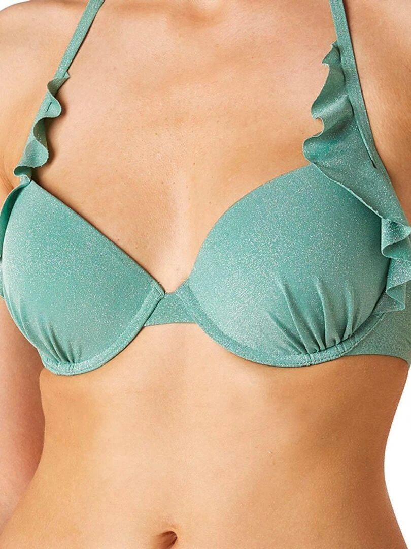 Haut de maillot coques up CARNAVAL Brigitte Bardot Bain Vert