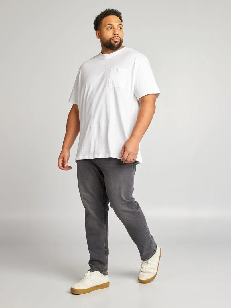 Jean slim à 5 poches L32 Gris