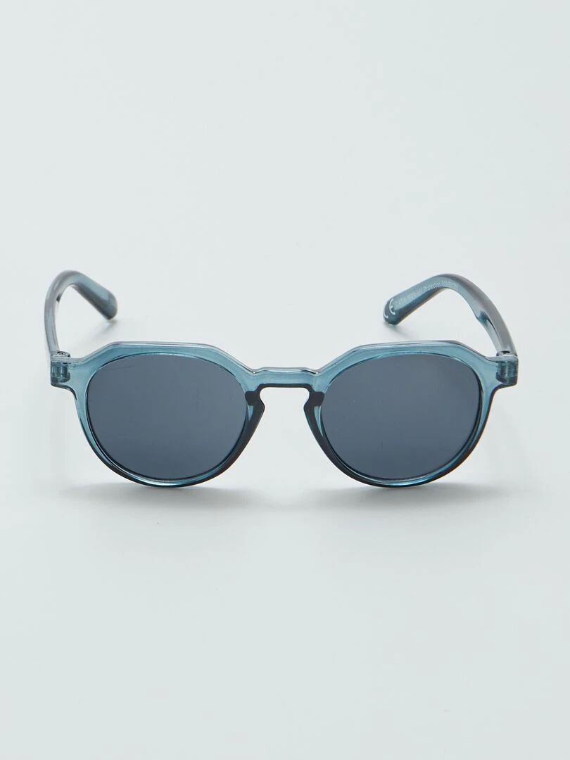 Lunettes de soleil transparente Bleu