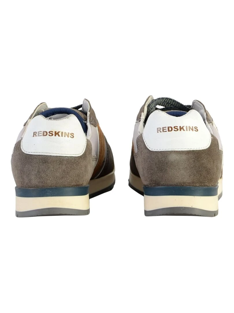 Basket Cuir Redskins Affairan   Gris