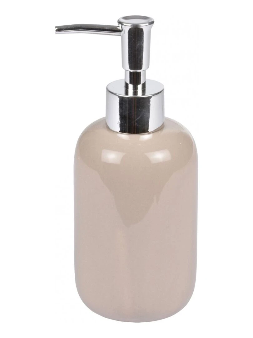 Distributeur de Savon Vitamines Céramique Taupe Gris taupe
