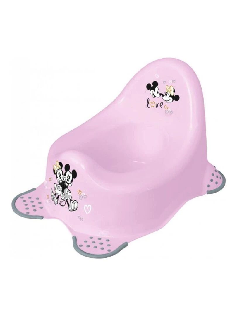 POT BÉBÉ À PIEDS ANTIDÉRAPANT DISNEY "MINNIE" Rose