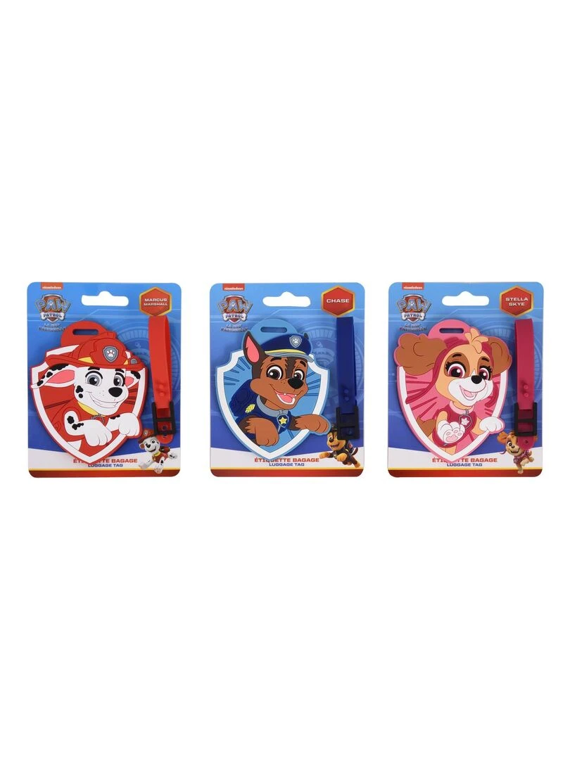 La Pat Patrouille   Etiquette Bagage   Lot de 3   N/A