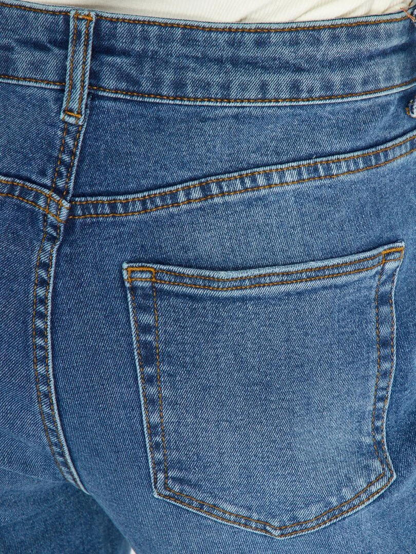 Jean mom à taille très haute   L32   Stone