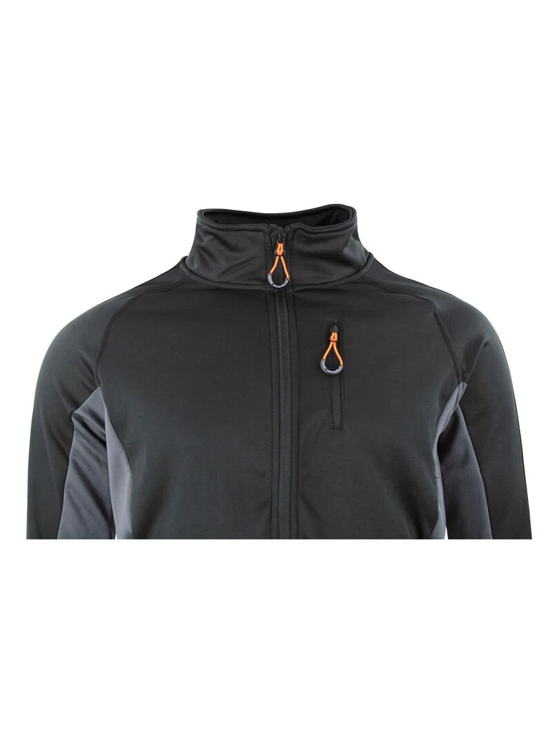 Blouson polarshell homme CEMON   PEAK MOUNTAIN   Noir Gris