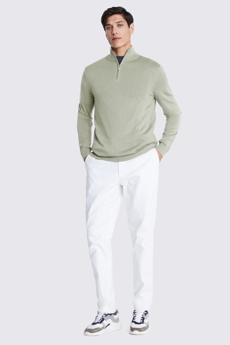 Light Grey Cashmere Crew Neck Jumper   Buy Online at Moss
