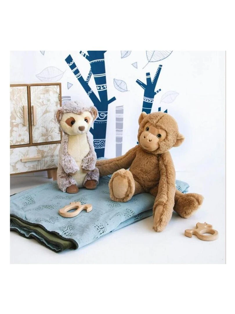 Peluche suricate beige   25 cm   Multicolore