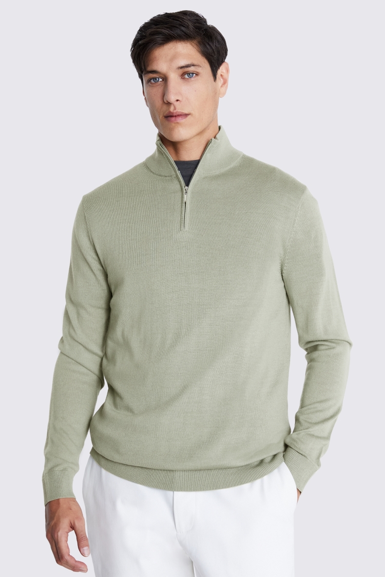 Light Grey Cashmere Crew Neck Jumper   Buy Online at Moss