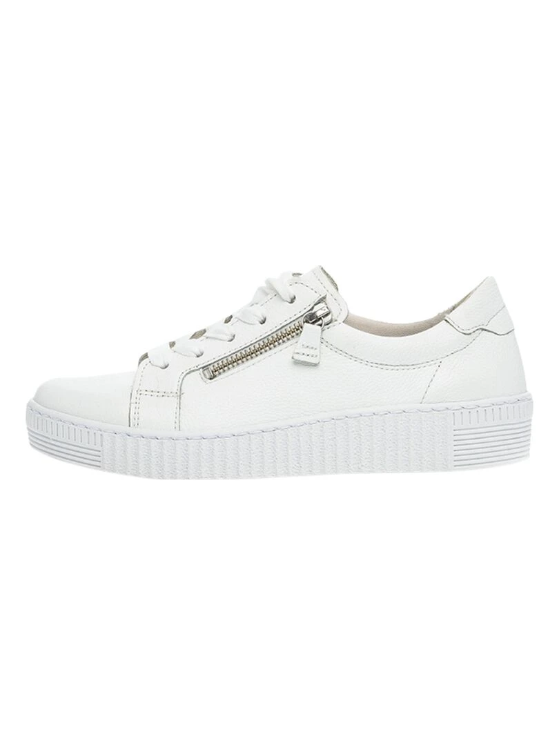 Basket Cuir Gabor Atlantik Blanc