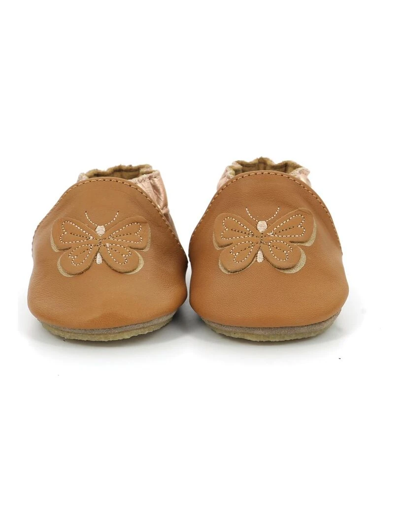 Chaussons Cuir Flyinthewindcrp   Marron