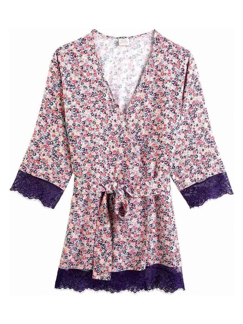 Kimono DISTINCTION Brigitte Bardot Bleu Rouge