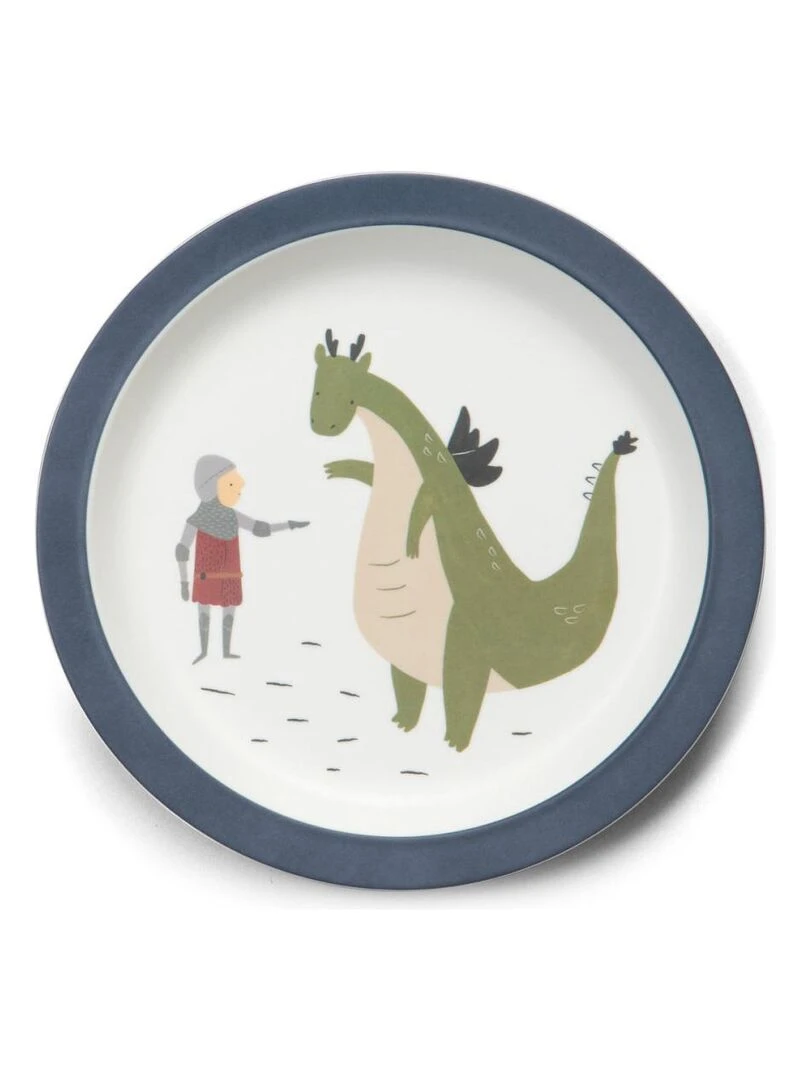 Assiette mélamine Dragon Tales Sebra Bleu
