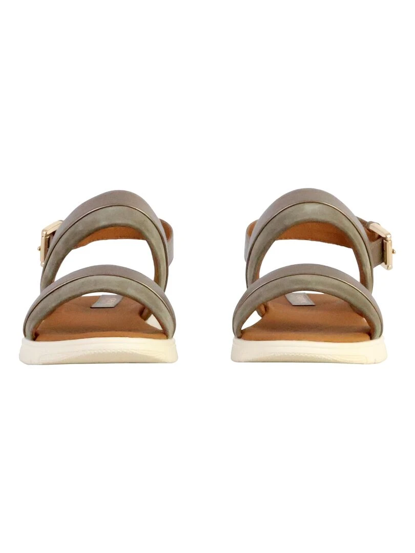 Sandale Cuir Geox Dandara Geobuck Suede   Beige