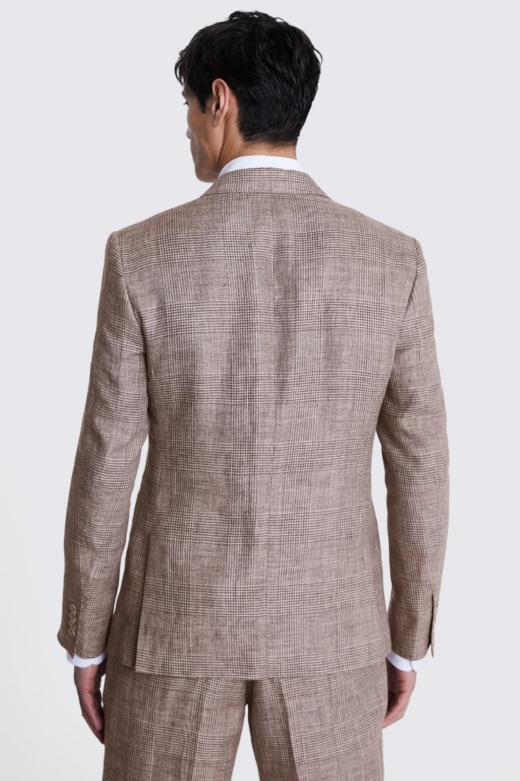 Italian Tailored Fit Off White Check Jacket    Buy Online at Moss