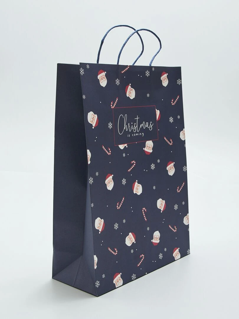 Sac cadeau de Noël Bleu