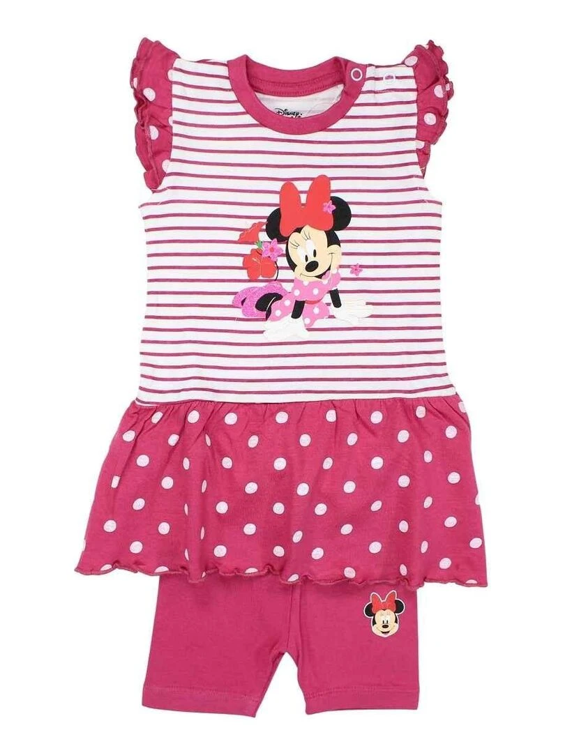 Disney Ensemble T shirt legging bébé fille Imprimé Minnie Rose