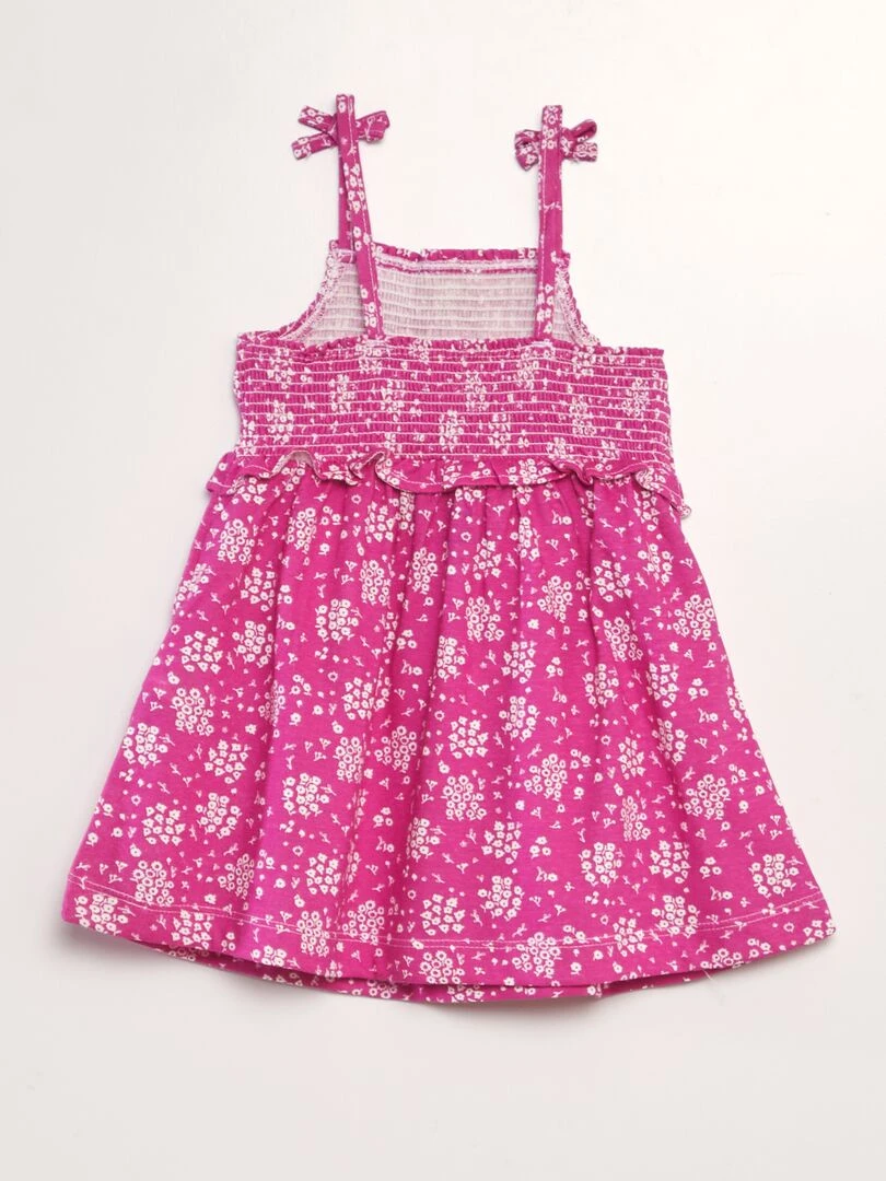 Robe à bretelles avec base volantée ROSE