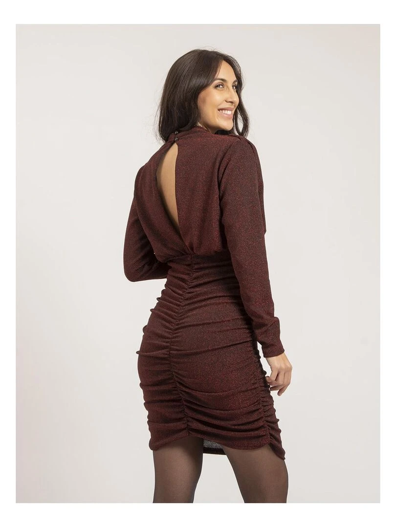 Robe courte paillettes IVOLIE Rouge