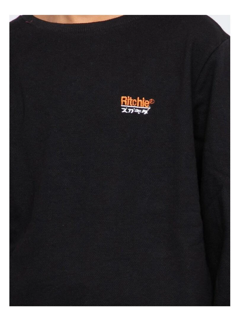 Sweat col rond WANGER BOY   Noir