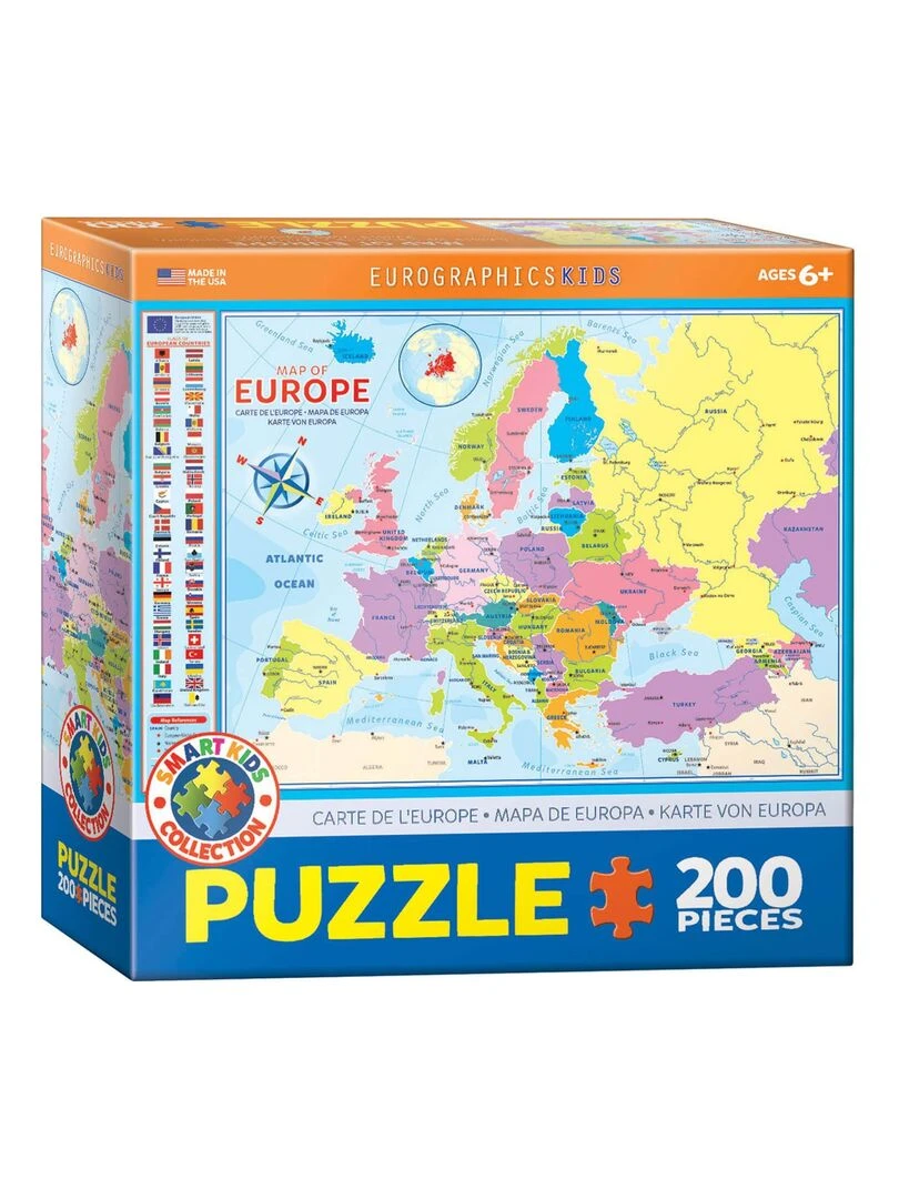 Puzzle 200 pièces : Carte de l'Europe N/A