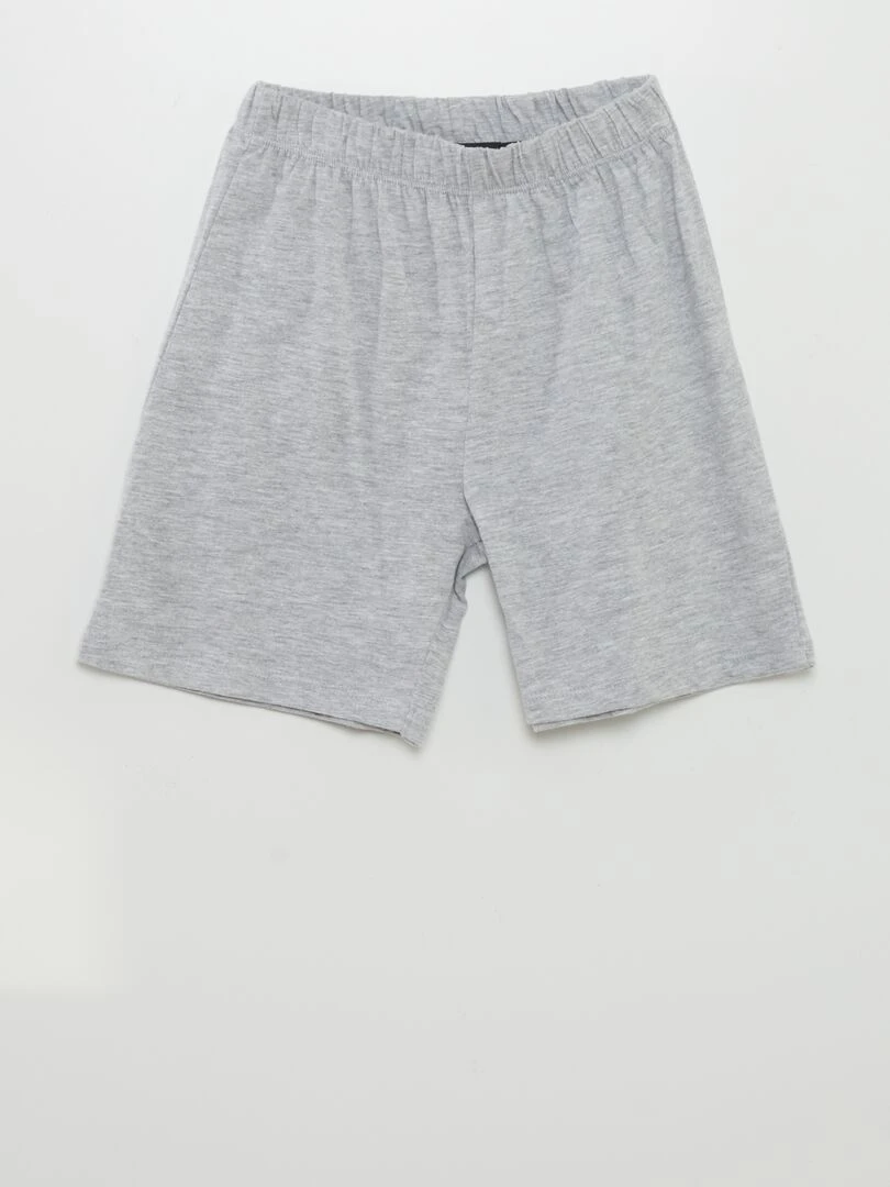 Ensemble pyjama court 'Naruto'   2 pièces   noir/gris