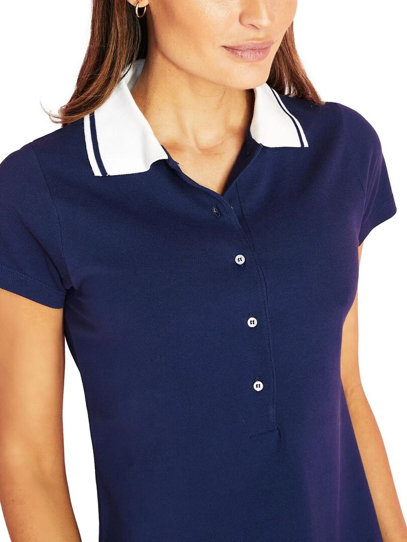 Robe estivale manches courtes Ipanema   Bleu marine