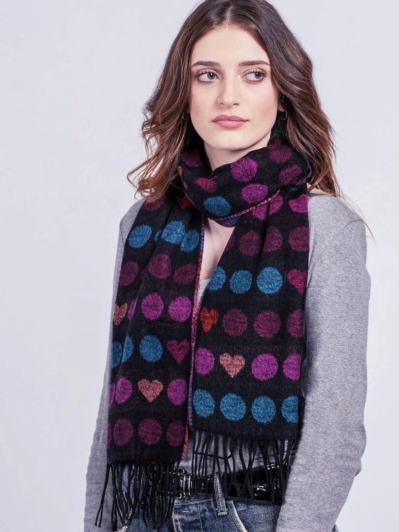 Echarpe Cashcryl Glam Fabriqué en France Violet