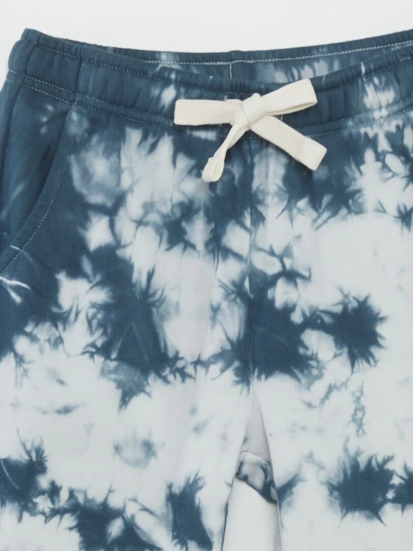 Jogging en molleton tie and dye   Bleu