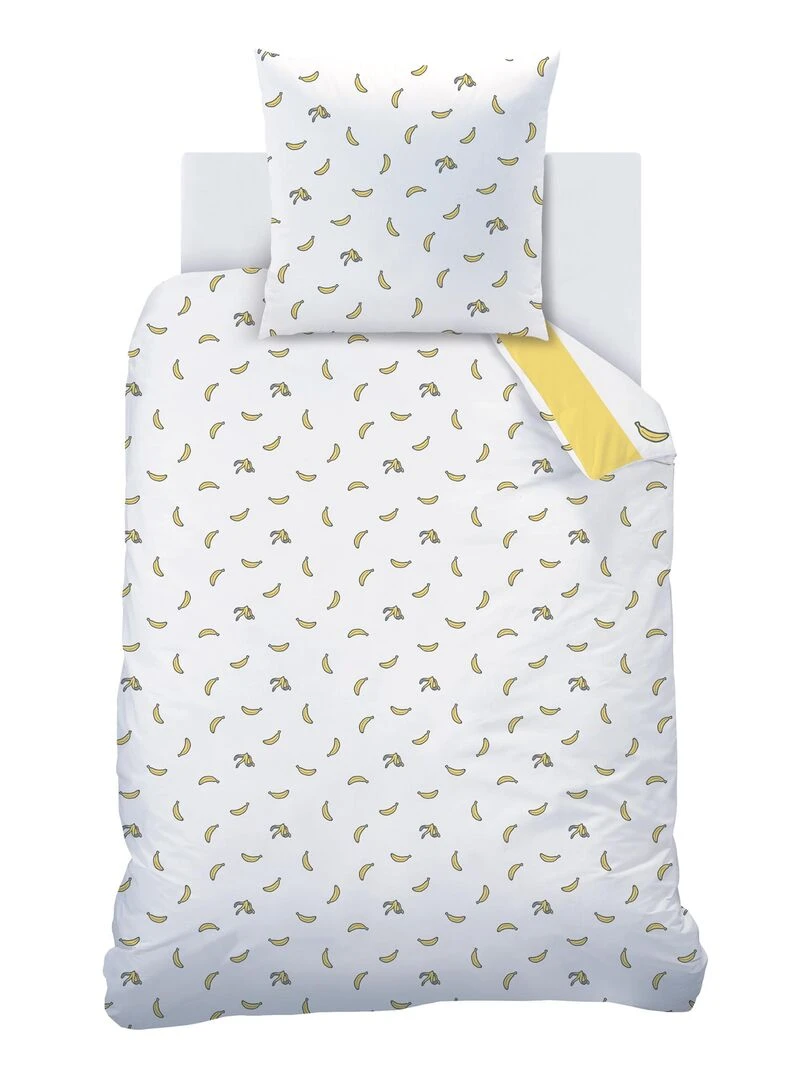Parure de lit imprimée 100% coton  LES MINIONS SKETCH   Jaune