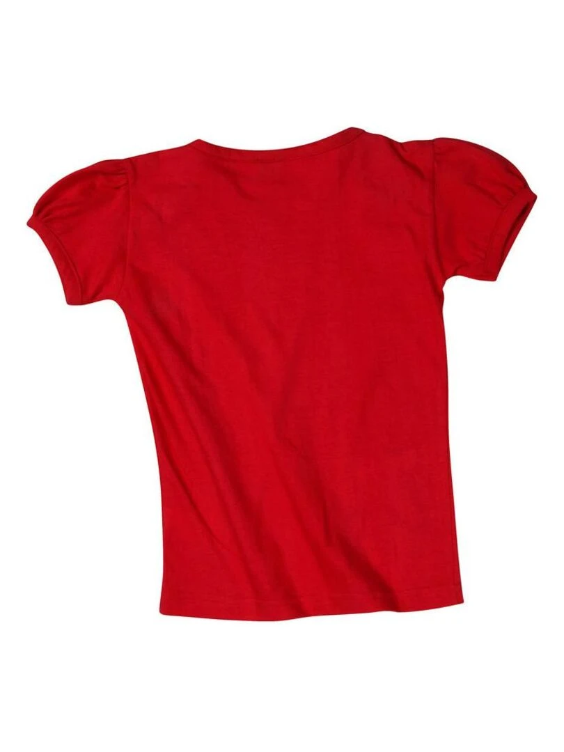 T shirt manches courtes fille FURY MISS GIRLY Rose framboise