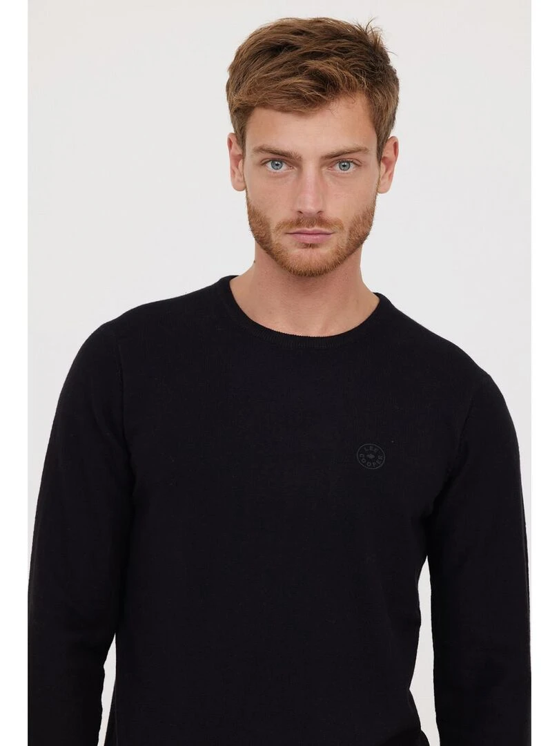 Lee Cooper   Pull manches longues coton regular CORIL   Noir