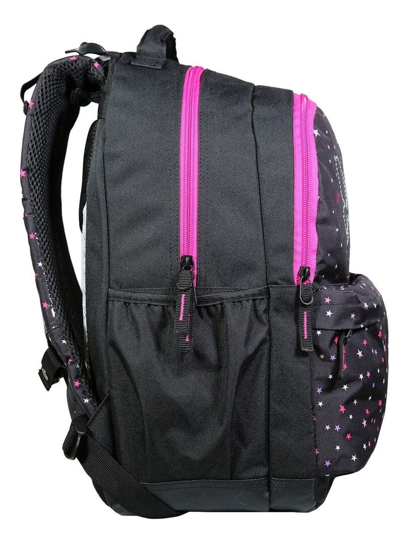 BAGTROTTER Sac à dos 2 compartiments Phileas Papillons Noir   Système Smart Comfort   Noir