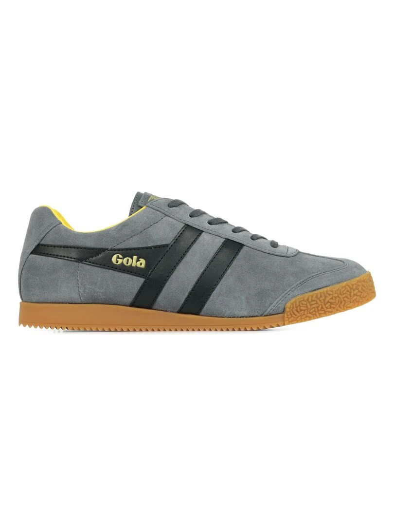 Baskets Gola Harrier Suede Gris Noir